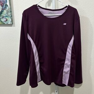 New Balance Plum Longsleeve Athletic Shirt
